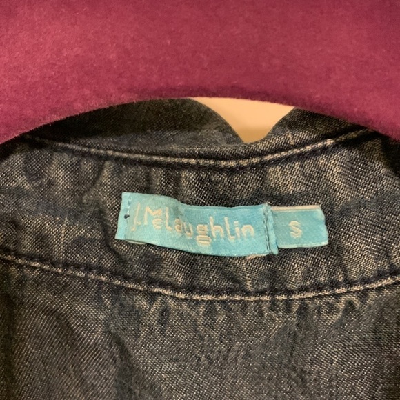 J McLaughlin Chambray Jean Sleeveless Dress - Picture 2 of 6